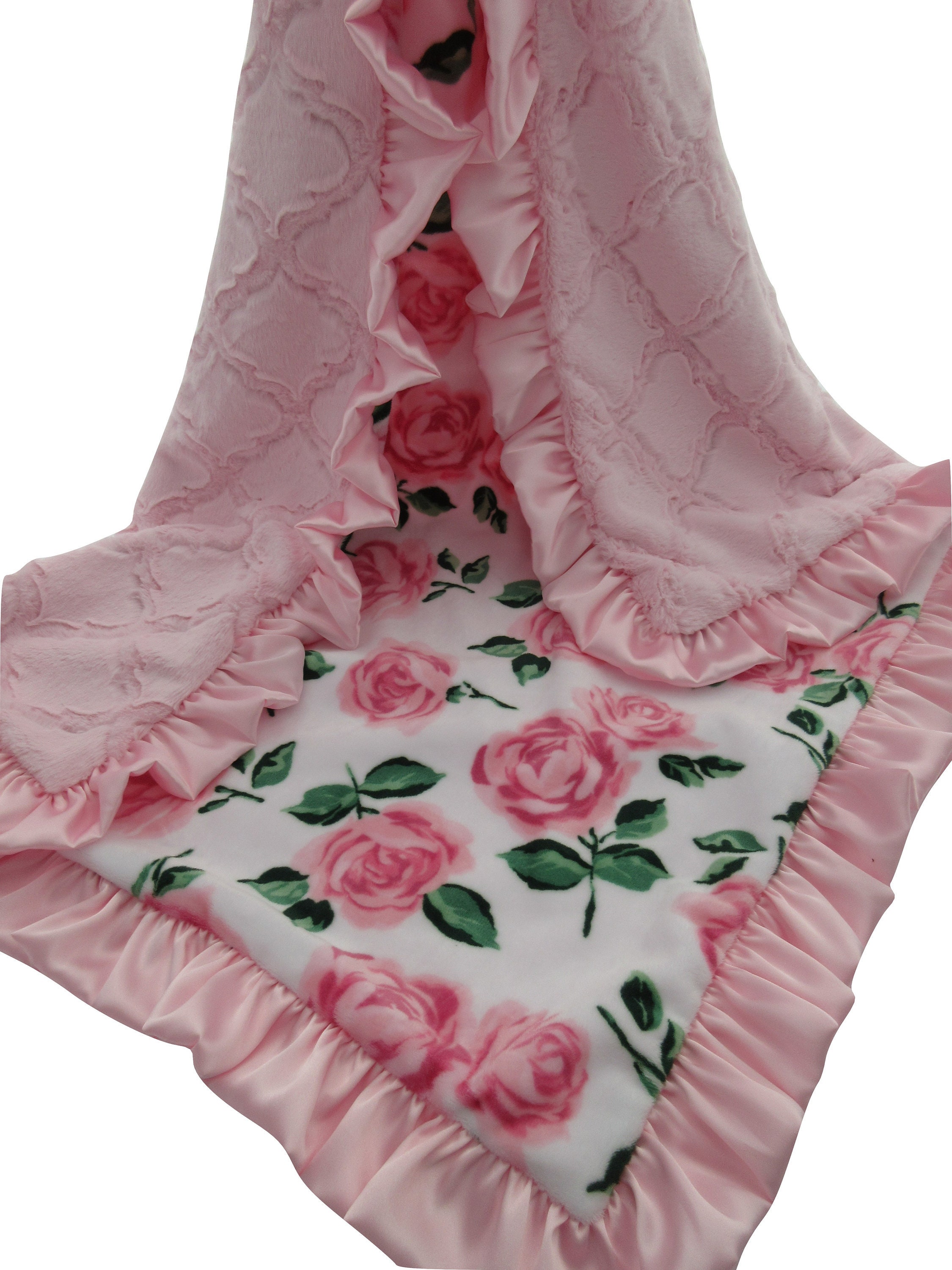rose baby blanket