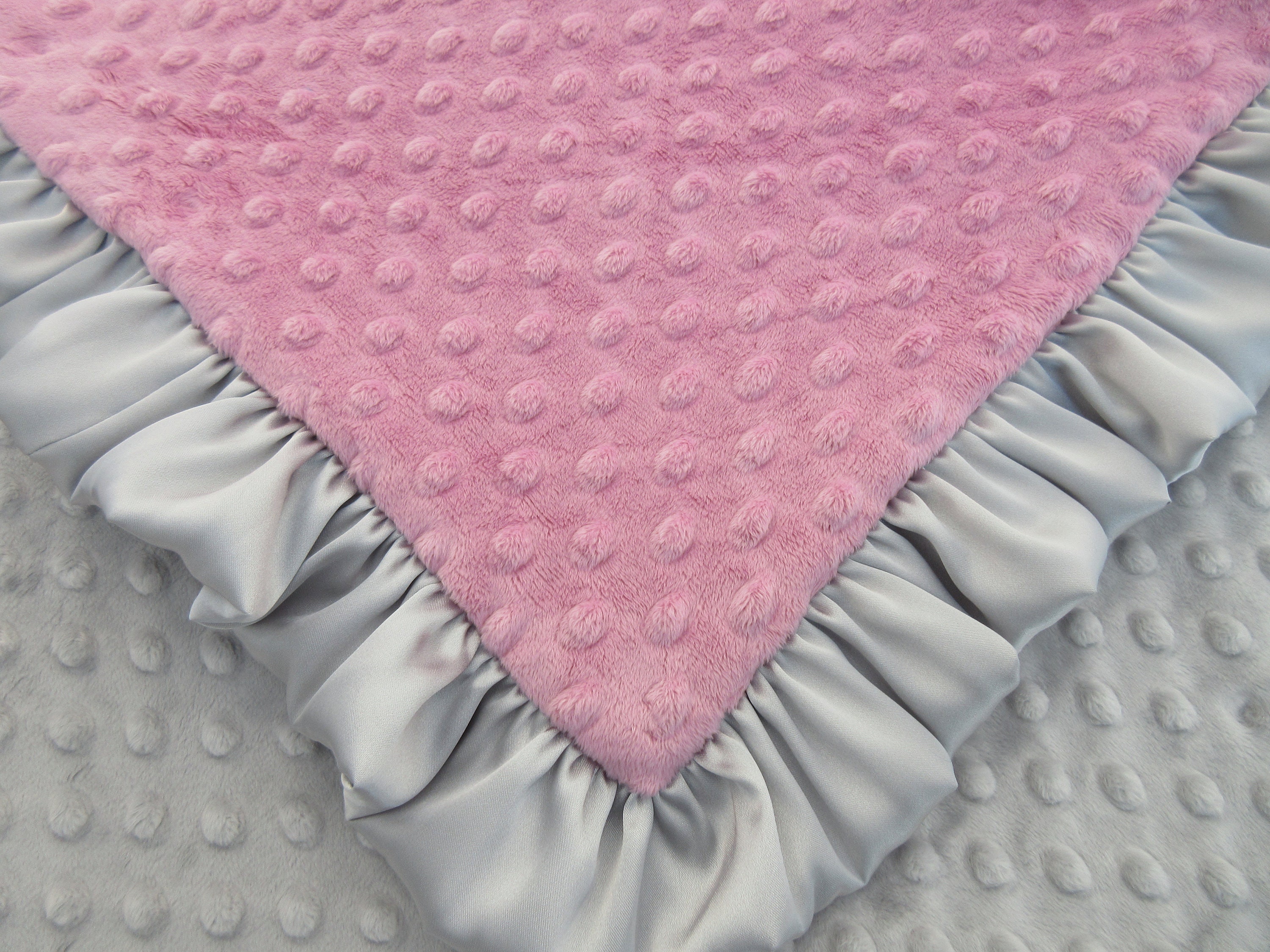 rose gold baby blanket