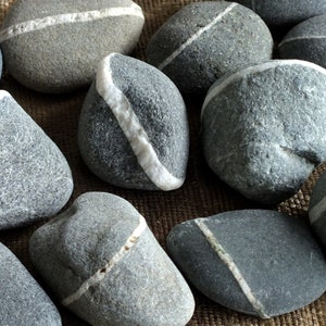 Lucky Wishing Stones in Various Sizes, Beachcombed in Washington, with Gift Bag and Story