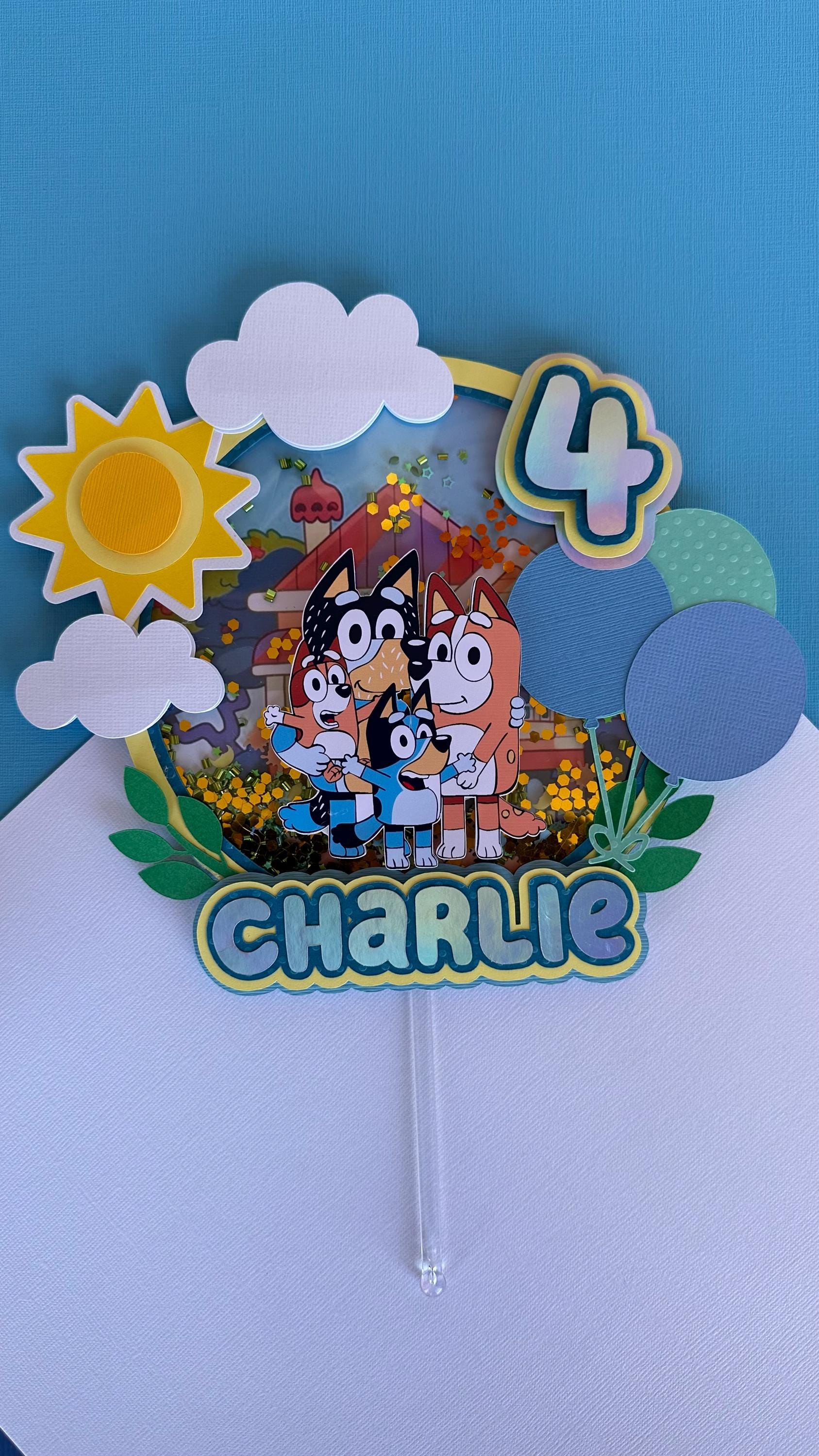 Inspired Bluey Cake Topper