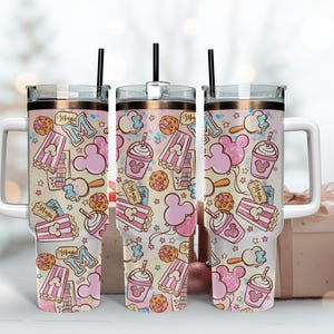 Disney 40oz Quencher Tumbler for gift/Cartoon Tumbler 40oz / Movies Characters 40oz Tumbler/Mouse 40oz Quencher Tumbler
