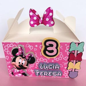 Minnie Mouse Gable Boxes: Custom Party Favor Boxes
