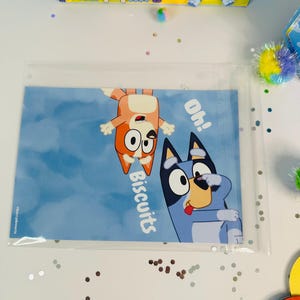 Bluey inspired themed party favors/Bluey  Birthday Oh biscuits