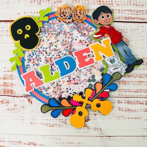 Coco Movie Birthday Cake Topper: 3D Shaker Centerpiece