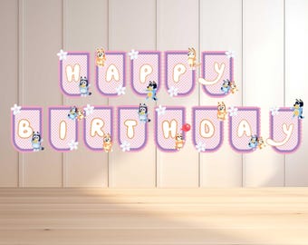 Bluey Birthday Banner: Handmade Party Decorations