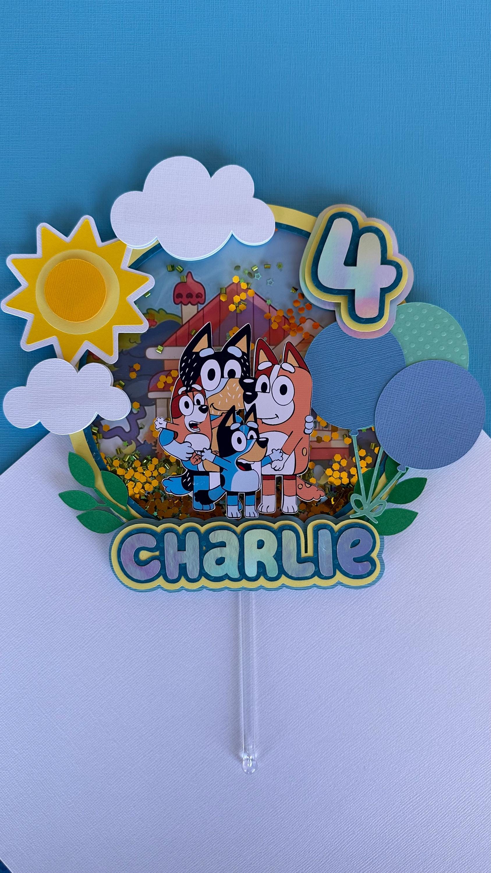 Inspired Bluey Cake Topper