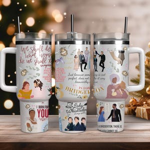 Spill the tea custom tumbler/40 oz tumbler gift/Lady whistledown&#39;s gift/Bridgerton Tumbler
