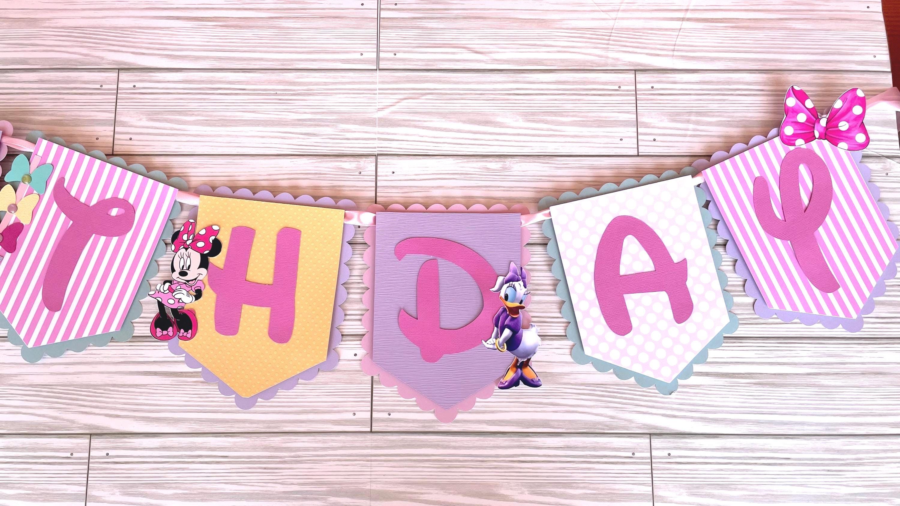Minnie Mouse Banner/Minnie Bowtique party decorations/Party Decorations