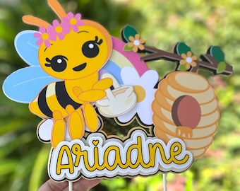 Abejita Chiquitita Cake Topper/ Little Bee 1st Birthday Party Decorations