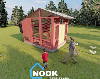 DIY Chicken Coop Plans 7x5: Modern Backyard Farm (PDF Download)