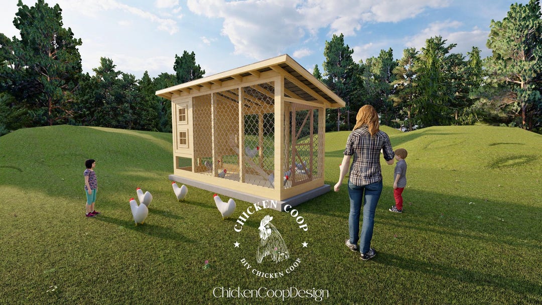 9x6 Modular Chicken Coop Plans: DIY Walk-in Design (PDF Download) - Etsy