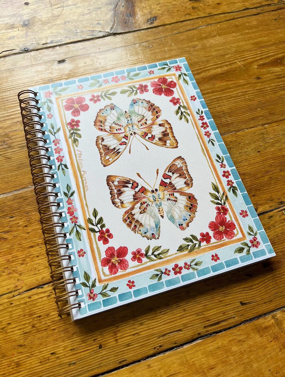 Butterfly Effect Notebook Spiral Mirrored Butterfly Notebook | 6x8