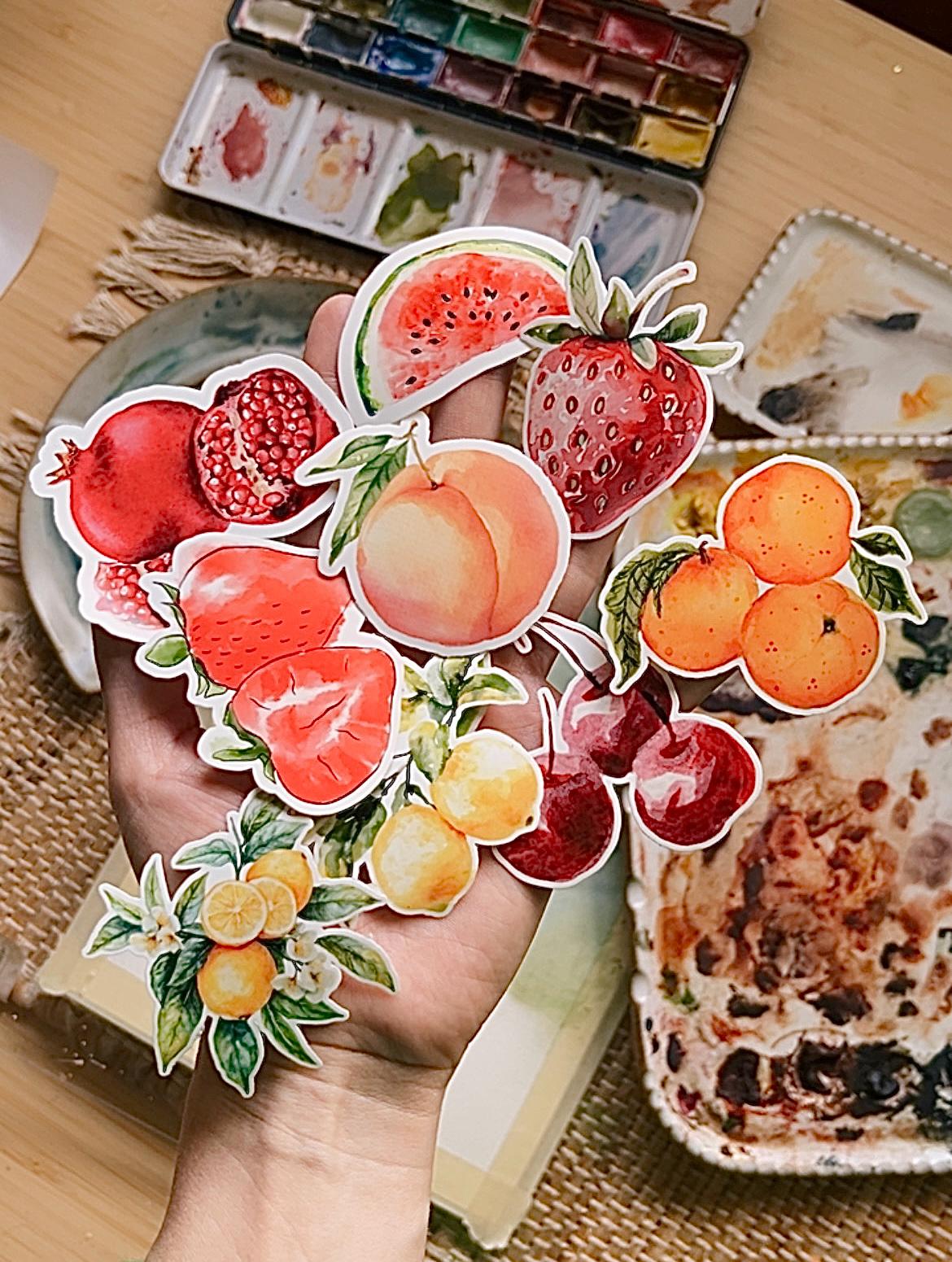 Fruit Sticker Set, 10 Pack, Planners, Journals, Decorations, Rewards ...