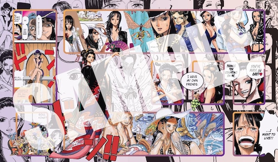 One Piece TCG Playmat 24x12 Inch File Design Nico Robin Manga - Etsy