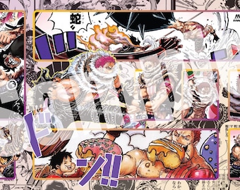 One Piece TCG playmat 24x12 inch file design Katakuri manga