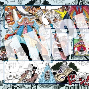 One Piece TCS Spieldecke 60 x 30 cm Stickdatei Design Buggy Manga