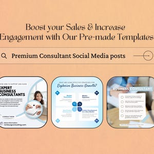 Finance Coach Instagram Post Template, Editable Social Media Posts for ...
