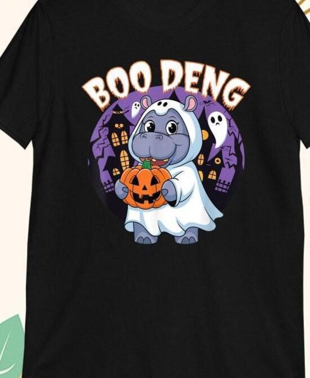 Moo Deng Baby Hippo Boo Deng Long for Halloween PNG - Etsy
