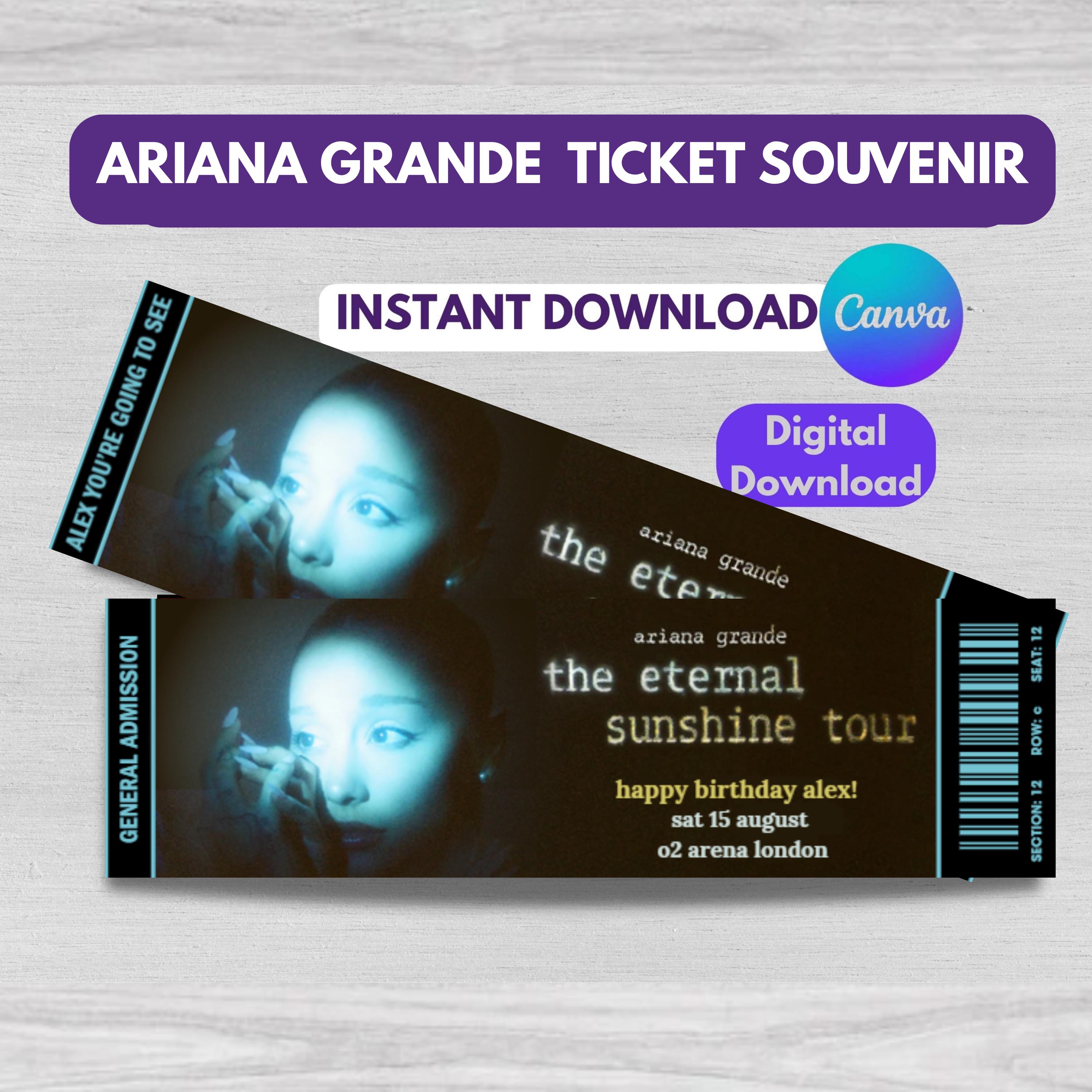 Ariana grande ticket - Etsy 日本