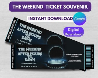 Biglietto souvenir del tour After Hours Til Dawn di The Weeknd (download digitale)