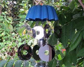 Azure Cloche windchimes / kinetic suncatcher