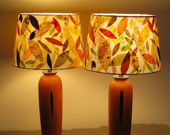 Fallen mid-century style table lamps - pair!