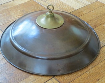 Bronze dish  - possible shade for custom pendant light