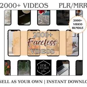 2000+ Faceless Aesthetic Videos Photo Bundle for Instagram Reels, Faceless Digital Marketing Videos Master Resell Rights, MRR/PLR, Canva