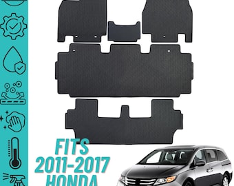 Floor Mats For Honda Odyssey 2011-2017: Heavy Duty All Weather Rubber Liners