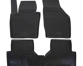 3D Floor Mats for 2015-2018 Audi Q3  : All Weather Liner, Rubber, Custom Fit