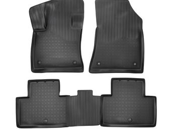 3D Custom Fit Floor Mats for 2019-2025 Infiniti QX50 / 2022-2025 Infiniti QX55 (All Trims), All-Weather Floor Liners, Full Set