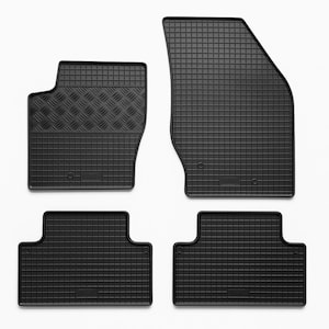 Custom Fit Floor Mats for 2002-2014 Volvo XC90 Heavy Duty, All Weather Floor Liner Front and 2nd Row Full Set (Rubber, Black)
