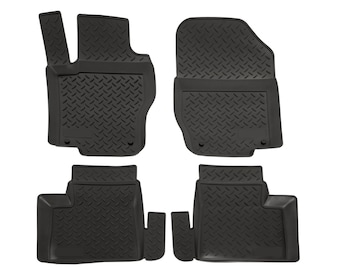 3D Custom Fit Floor Mats for 2006-2011 Mercedes M-Class W164 (All Trims), All-Weather Floor Liners, Full Set for 1st & 2nd Row, Black