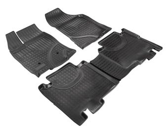 3D Floor Mats for 2007-2014 Ford Edge (U387) / 2007-2015 Lincoln MKX (U388) Heavy Duty, Custom Fit, All Weather Liner Front & 2nd Row