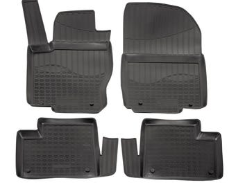 3D Custom Fit Floor Mats for 2012-2019 Mercedes M-Class/GLE W166 (All Trims), All-Weather Floor Liners, Full Set for 1st & 2nd Row, Black