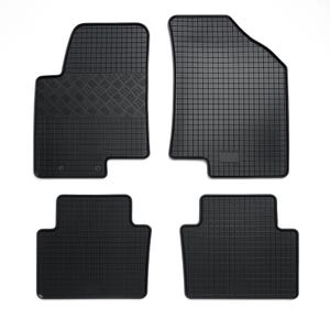 Custom Fit Floor Mats for 2010-2013 Kia Soul Heavy Duty All Weather Floor Liner Front and 2nd Row Full Set (Rubber, Black)