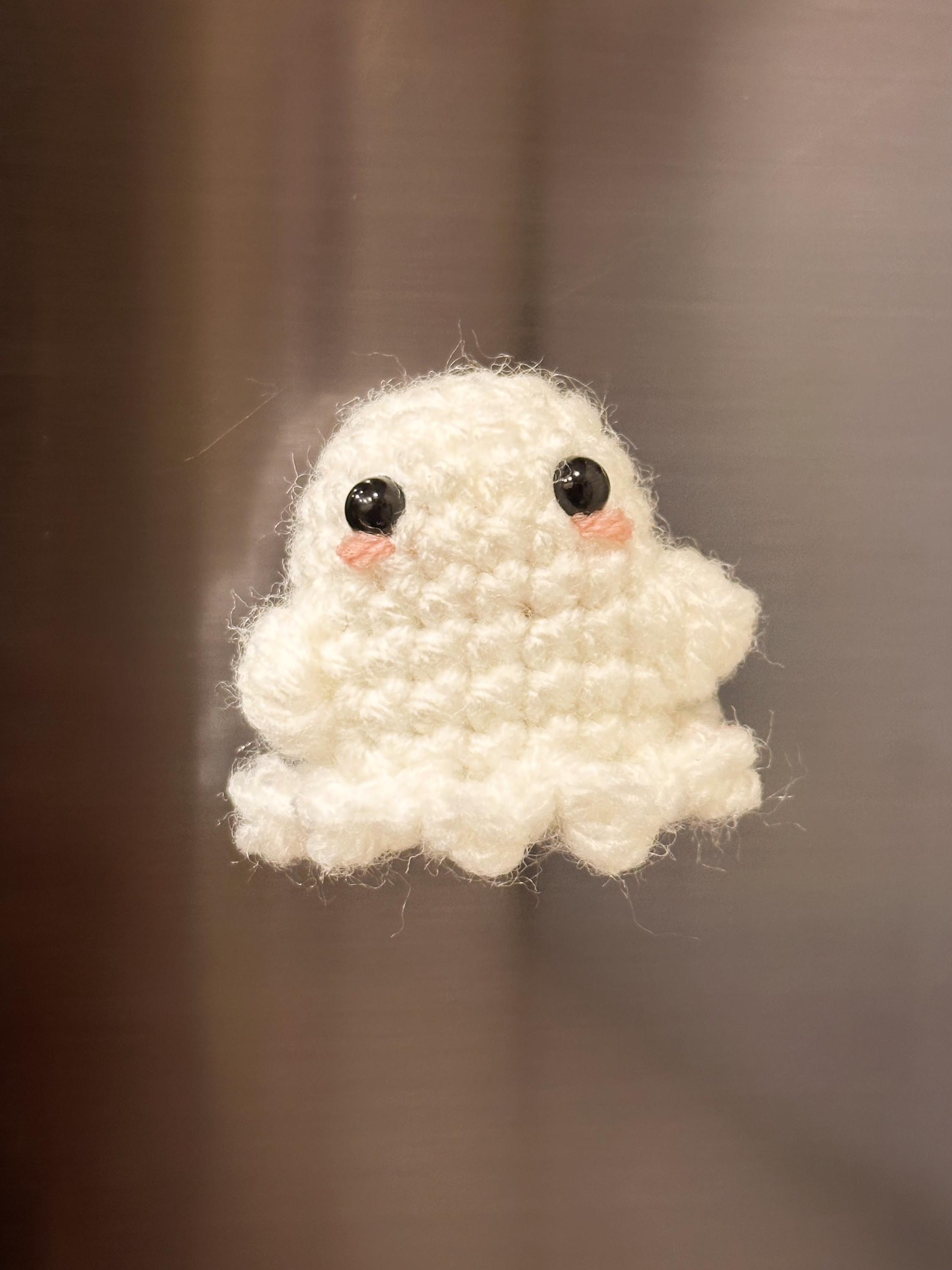 Halloween Handmade Crochet Magnet Set | Ghost, Cauldron, and Pumpkin ...