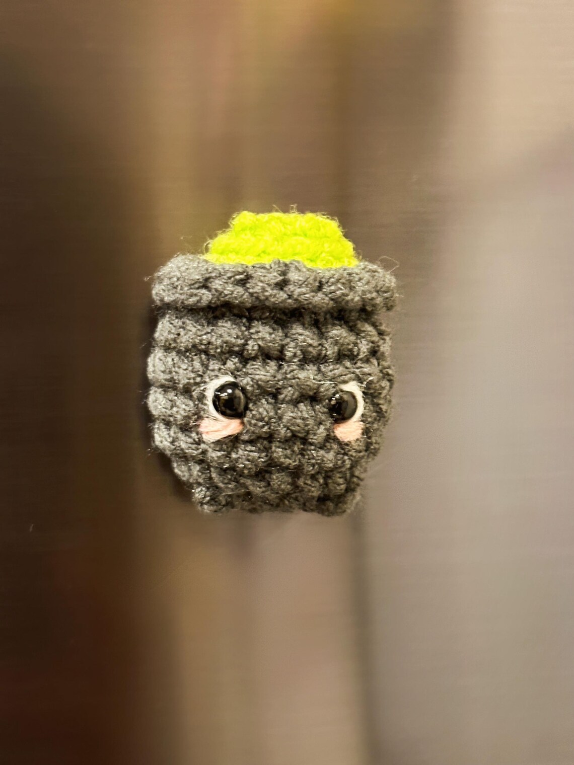 Halloween Handmade Crochet Magnet Set | Ghost, Cauldron, and Pumpkin ...