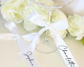 Personalized Wedding Ribbon: Satin Place Name Ribbon
