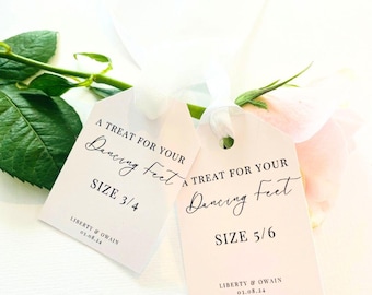 Chanclas de boda personalizadas Etiquetas: Regalo para pies bailarines