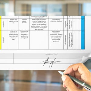 Risk Opportunity Assessment Form, ISO Compliant, Fully Editable ...