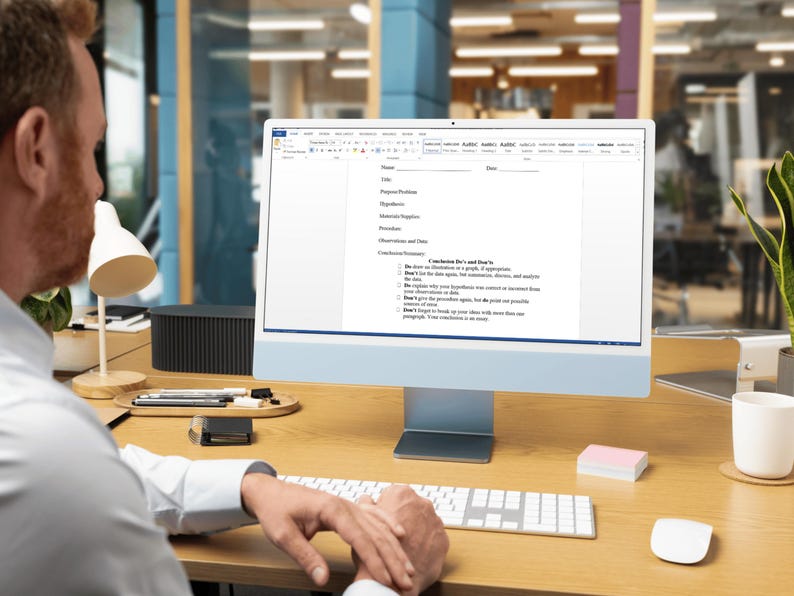 Lab Report Template, Word and PDF Format, Fully Editable and Printable ...