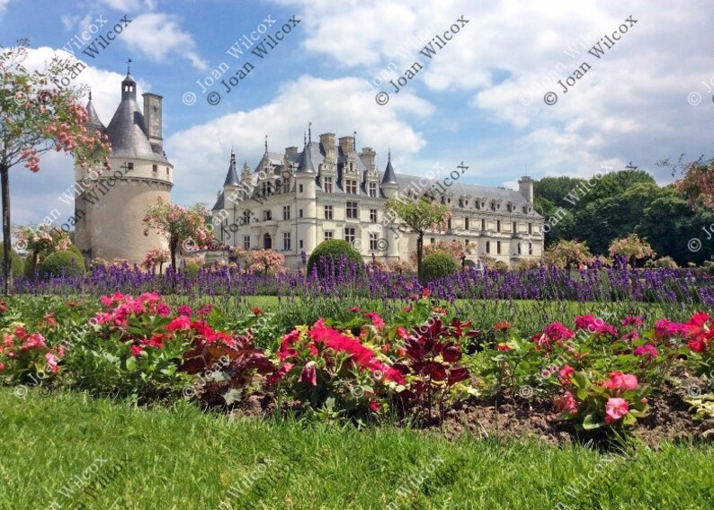 Chenonceau Castle & Gardens Loire Valley Chenonceaux, France Fine Art Photography Photo Print YOU CHOOSE STYLE Photo 1