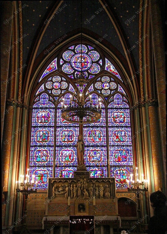 Notre Dame Cathedral Virgin Mary Shrine Blessed Mother Paris