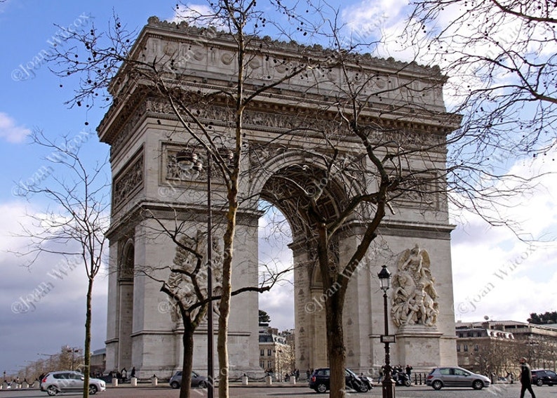 The Arc de Triomphe Paris, France Original Photo Print image 1