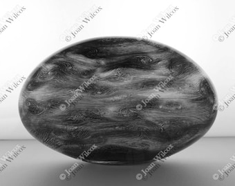 Oval Corning Glass Sculpture Sphere Modern Fine Art Photography Original Print