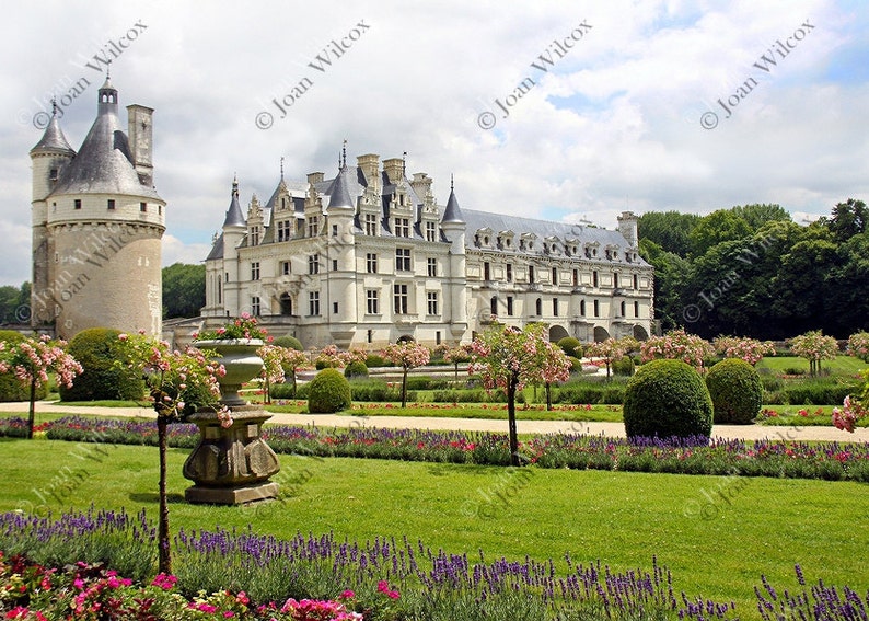 Chenonceau Castle & Gardens Loire Valley Chenonceaux, France Fine Art Photography Photo Print YOU CHOOSE STYLE Photo 2