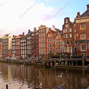 Damrak Amsterdam Holland Netherlands Buildings Architecture Fine Art Photography Photo Print