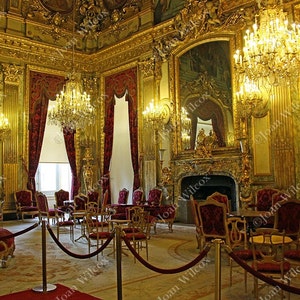 Napoleon the III Apartments at the Louvre Museum Paris France Architecture Original Photo Print