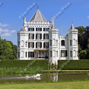 Sandenburg Castle & Swan Langbroek Utrect Netherlands Spring Dutch Countryside Summer Fine Art Photography Photo Print